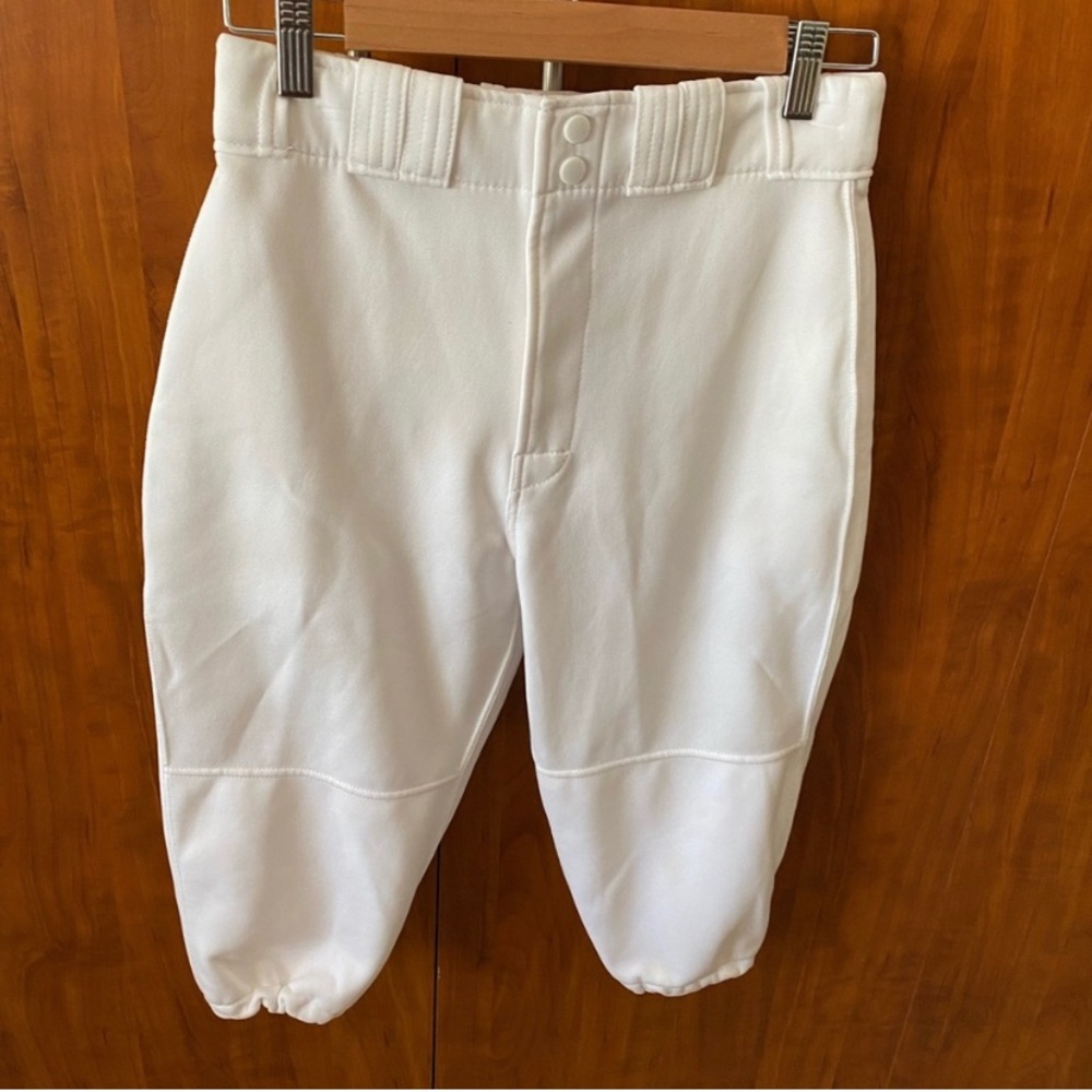 Rawlings Youth Classic Fit Elastic Waist Pull-Up Baseball Pants White. Youth XL